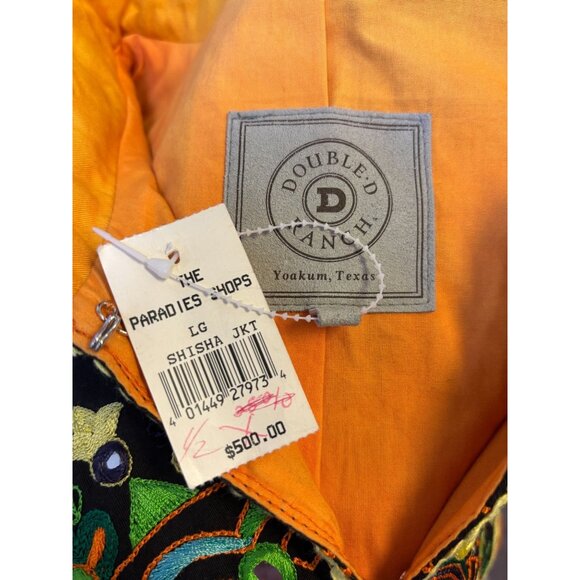 Double D Ranch Embellished Floral Jacket Black Multi-Color L - Picture 8 of 9